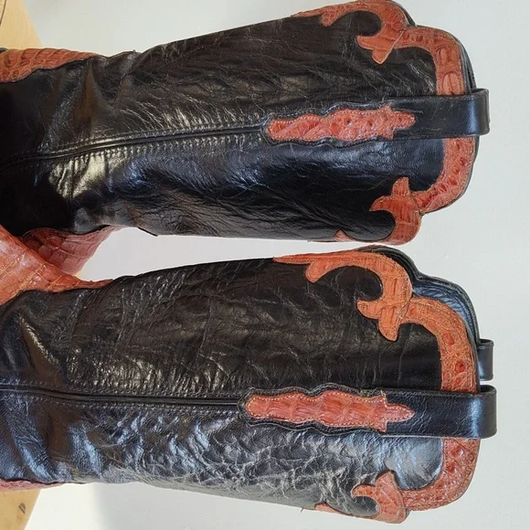 Women's Caiman cowboy boots - Picture 8 of 11